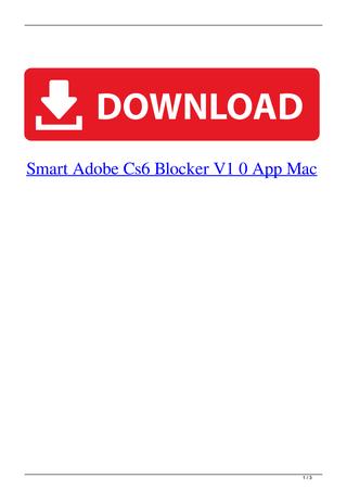 smart adobe cc blocker v1 0 app is damaged
